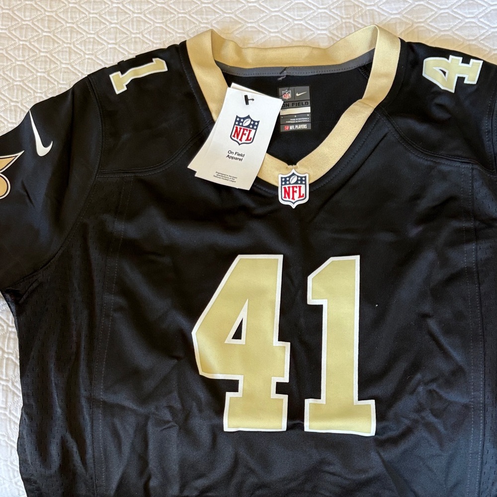 Kamara NFL On Field Saints Gold and Black Jersey